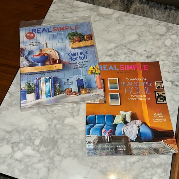 Real simple magazine set of 2 Sept 2024 and Oct 2024 - Picture 1 of 4